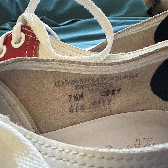 Vintage Red & White Saddle Shoes - Picture 4 of 5